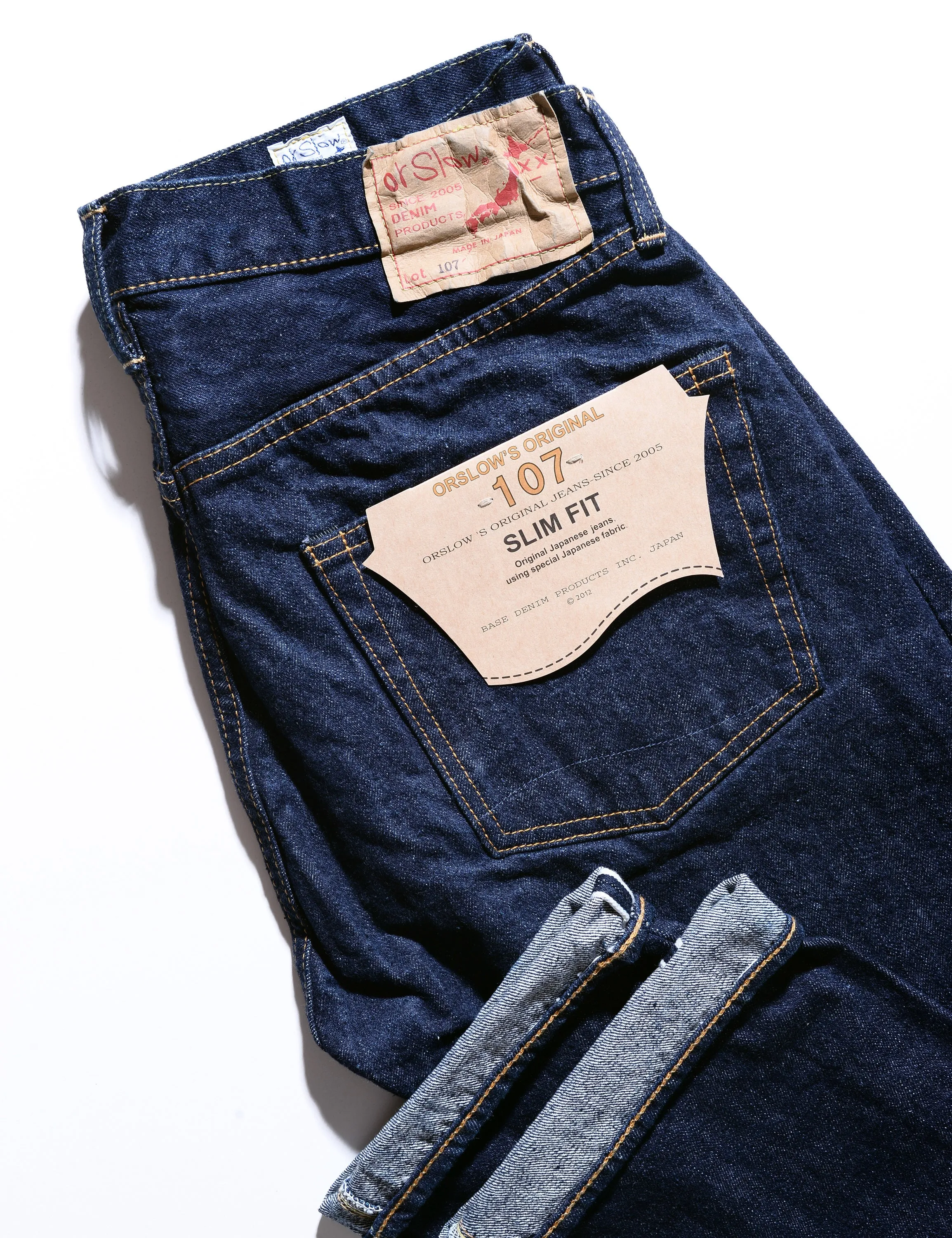 107 Slim Fit Selvedge Denim Jeans - One Wash