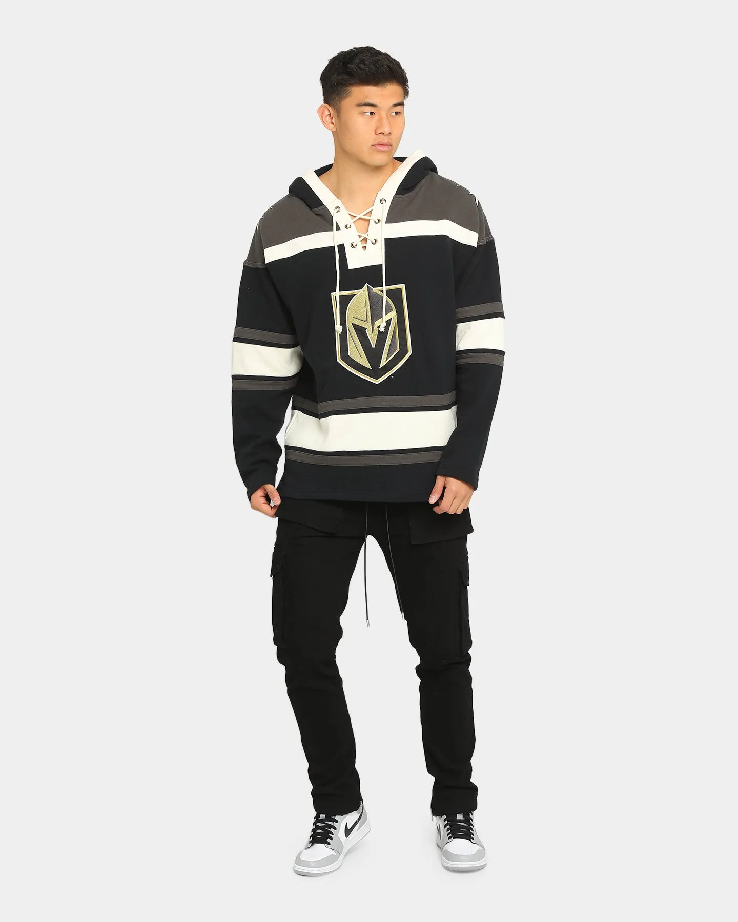 47 Brand Golden Knights Superior Lacer Hoodie Jet Black