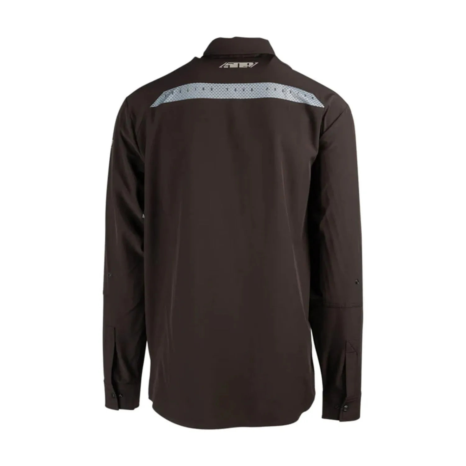 509  Step Down Long Sleeve Pit Shirt Zipper Pocket Durable Comfortable Fit Black