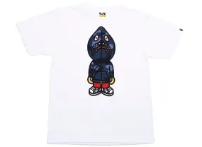 A Bathing Ape Color Camo Classic Milo Shark Tee in White/Blue