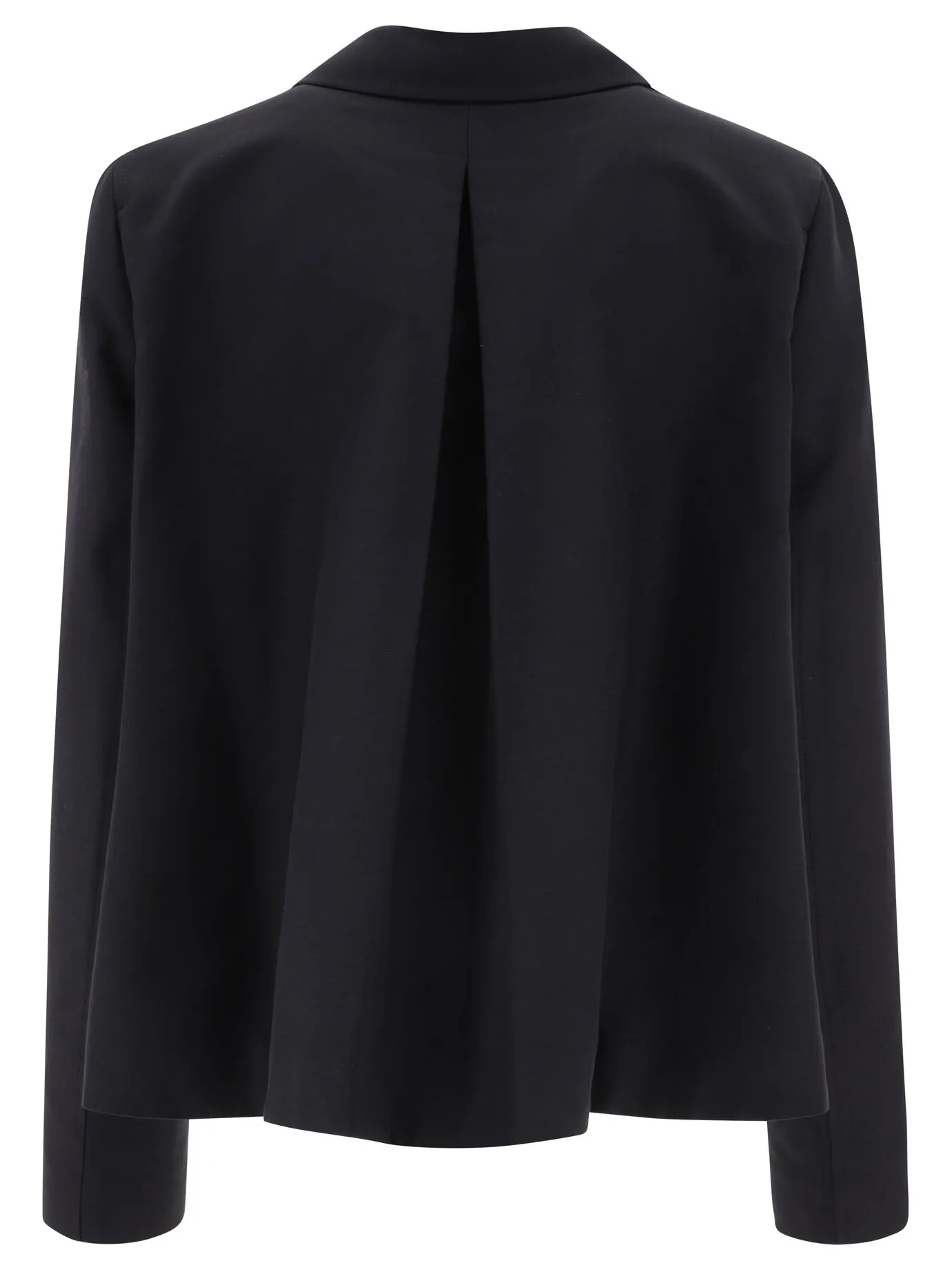 A-LINE CADY JACKET WITH BACK PLEAT