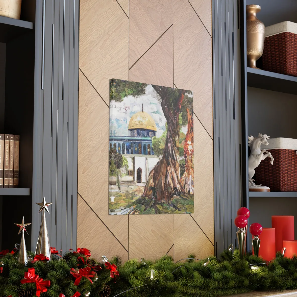 A Tree in Palestine, Quality Canvas Wall Art Print, Ready to Hang Wall Art Home Decor