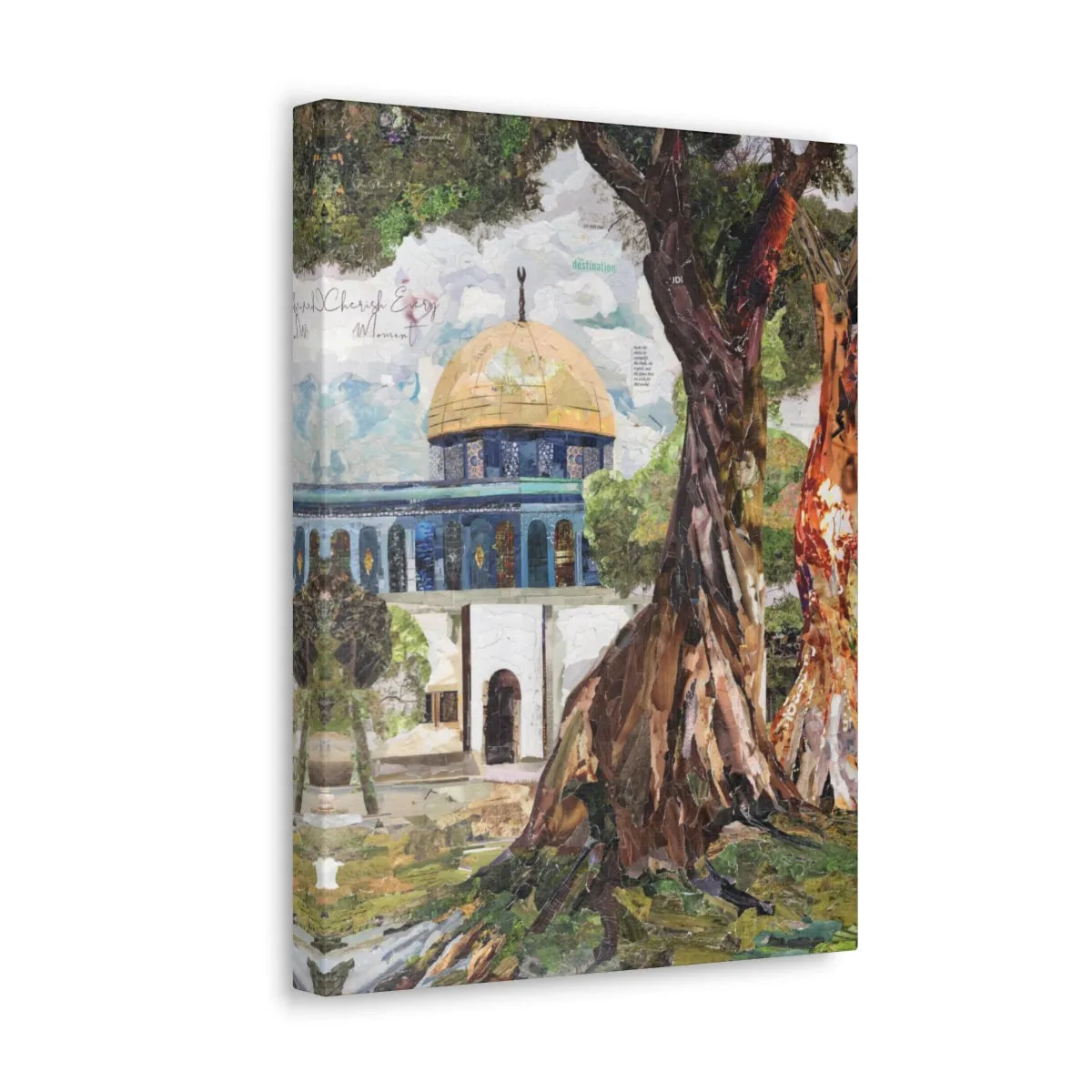 A Tree in Palestine, Quality Canvas Wall Art Print, Ready to Hang Wall Art Home Decor