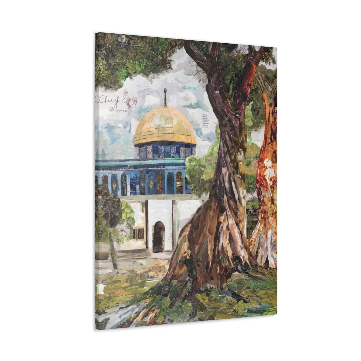 A Tree in Palestine, Quality Canvas Wall Art Print, Ready to Hang Wall Art Home Decor