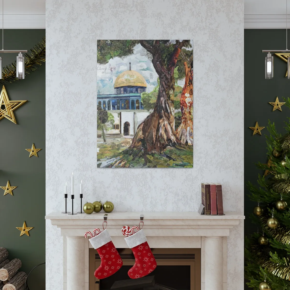 A Tree in Palestine, Quality Canvas Wall Art Print, Ready to Hang Wall Art Home Decor