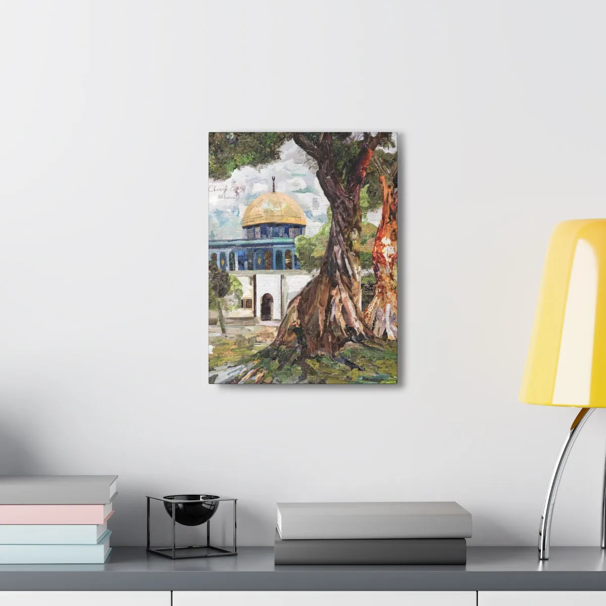 A Tree in Palestine, Quality Canvas Wall Art Print, Ready to Hang Wall Art Home Decor