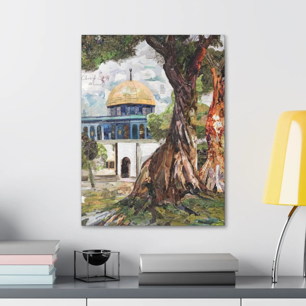 A Tree in Palestine, Quality Canvas Wall Art Print, Ready to Hang Wall Art Home Decor