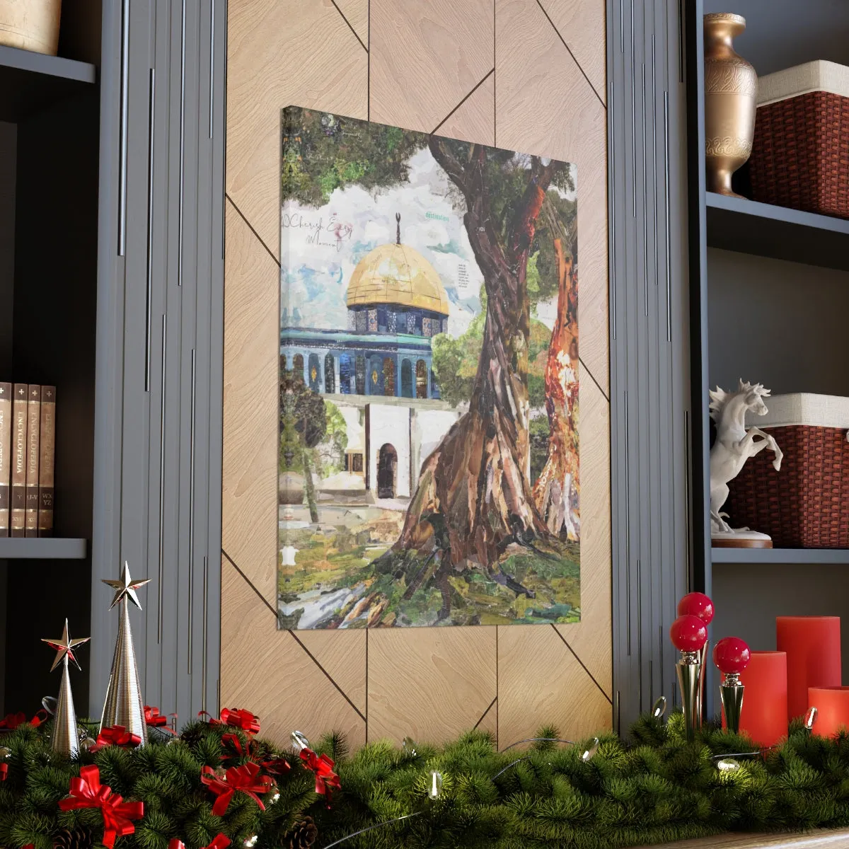 A Tree in Palestine, Quality Canvas Wall Art Print, Ready to Hang Wall Art Home Decor