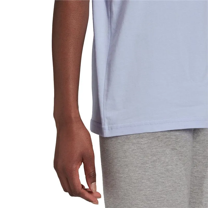 adidas 3 Stripe BF Tee - Womens - Violet Tone/White