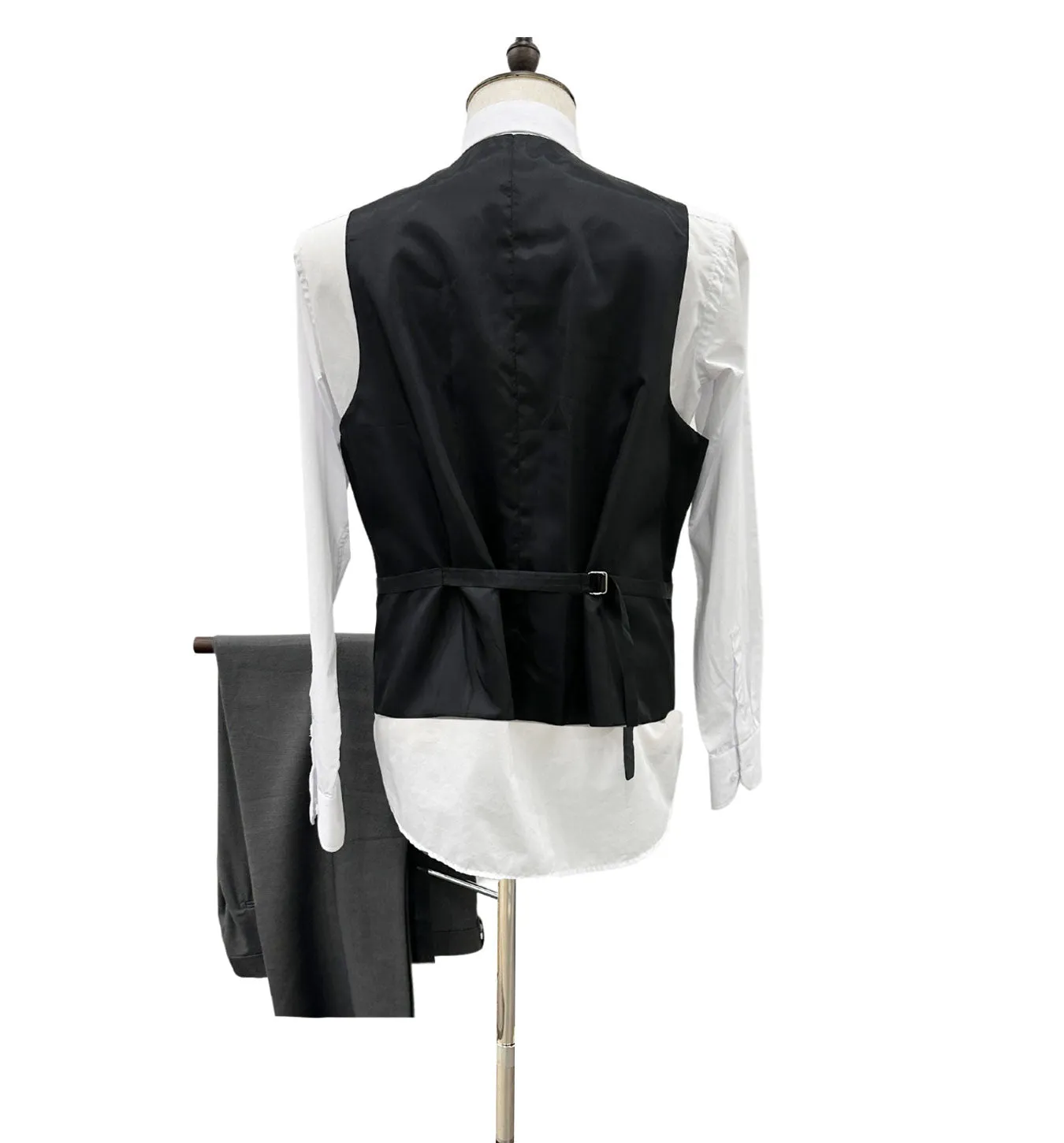 Angelo Rossi Modern Fit Vested Suit - Charcoal