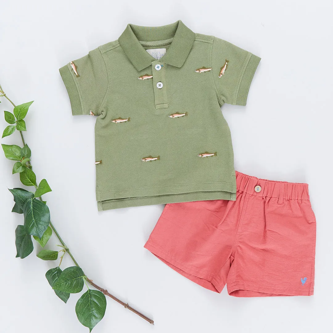 Baby Boys Alec Shirt - Rainbow Trout