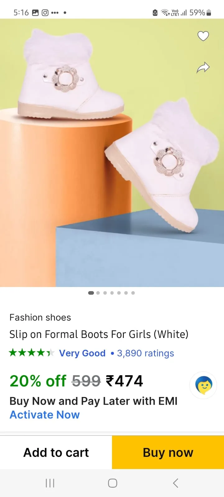 Baby Frocks   Sling Doll Bag   Boots(combo of 4)