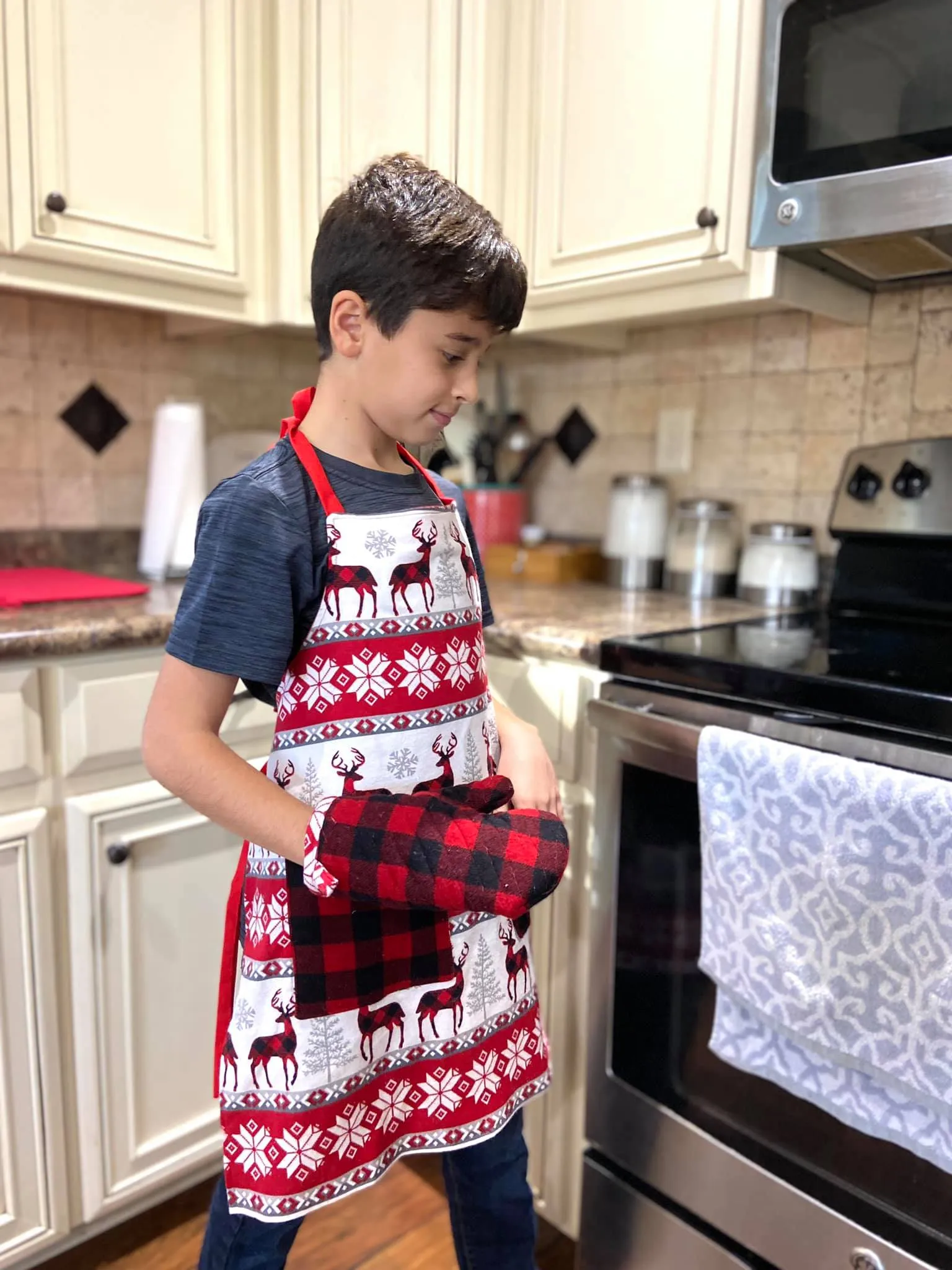 Baking Fun Pattern: Apron & Oven Mitt