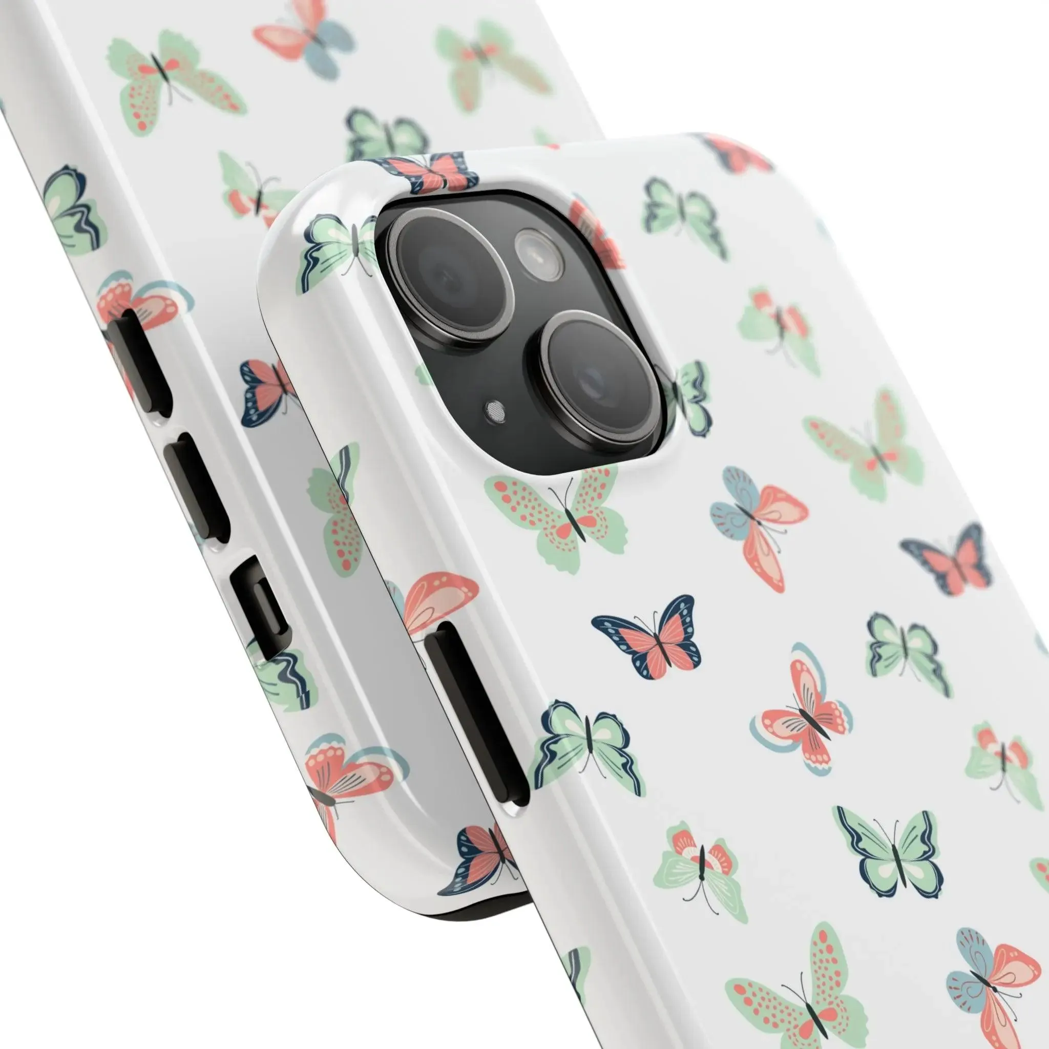 Beautiful Butterfly | White Butterfly Case