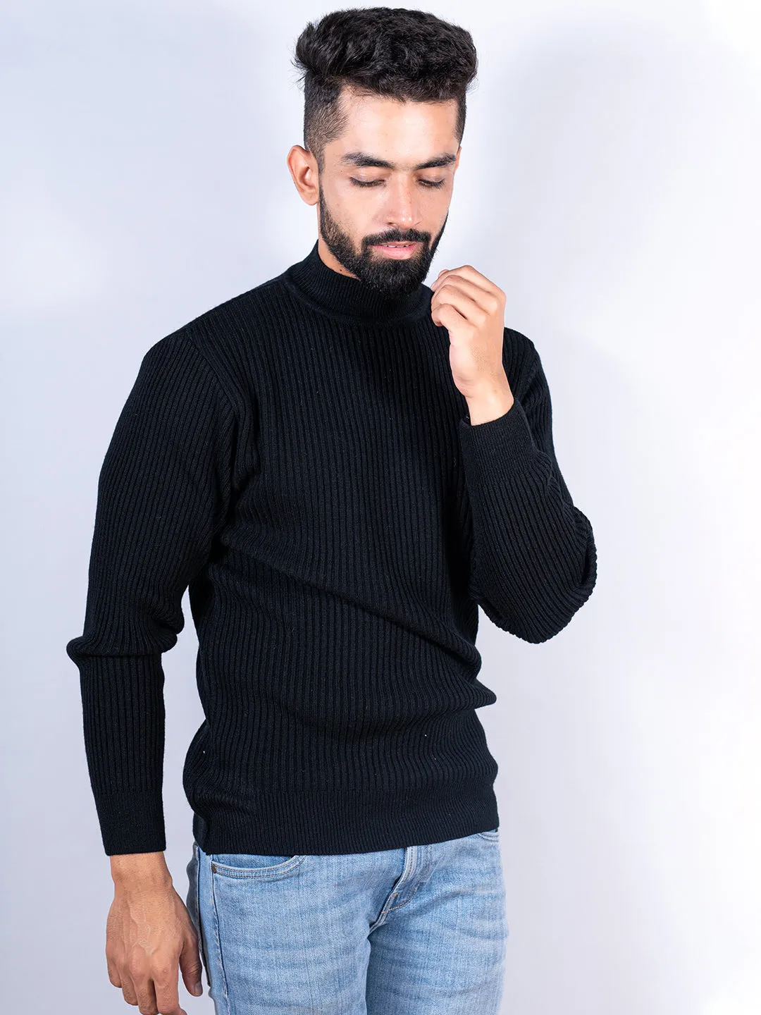 Black Color Turtle Neck Sweater