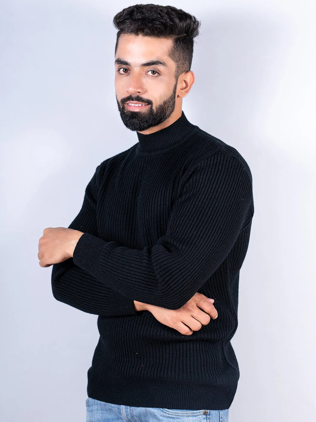 Black Color Turtle Neck Sweater