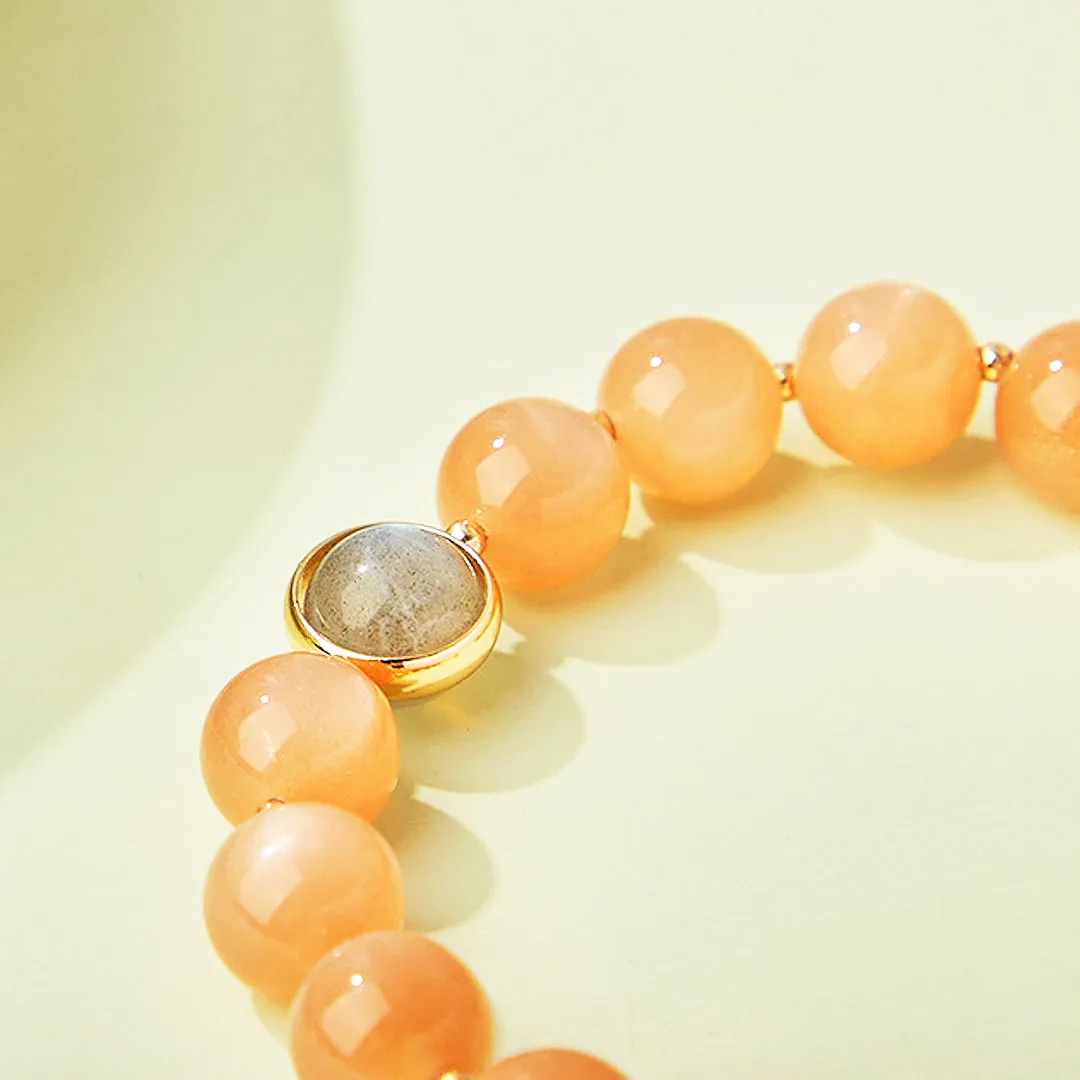 C123 - Orange & Sun Lime Moonstone