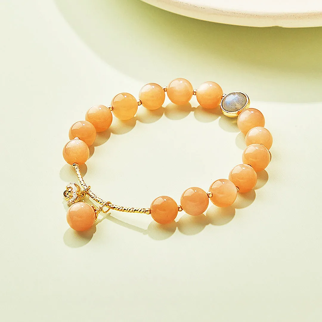 C123 - Orange & Sun Lime Moonstone
