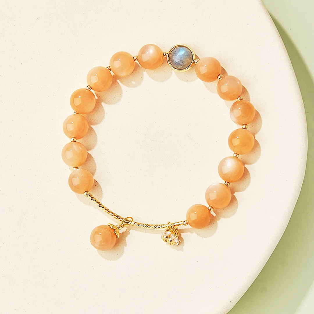 C123 - Orange & Sun Lime Moonstone