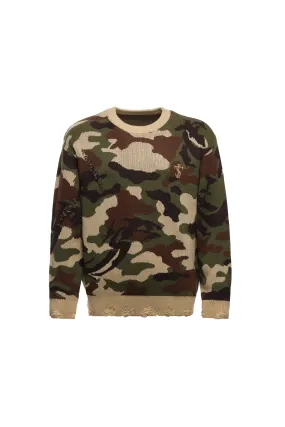 Camouflage Knitted Sweater