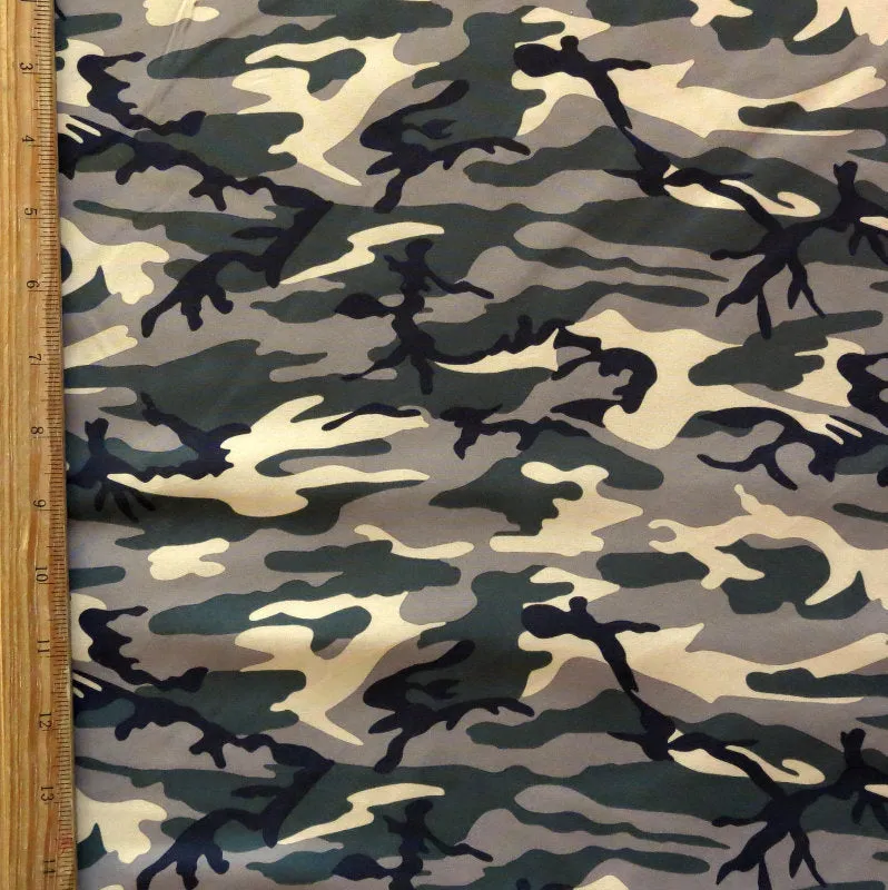 Classic Camo Microfiber Boardshort Fabric