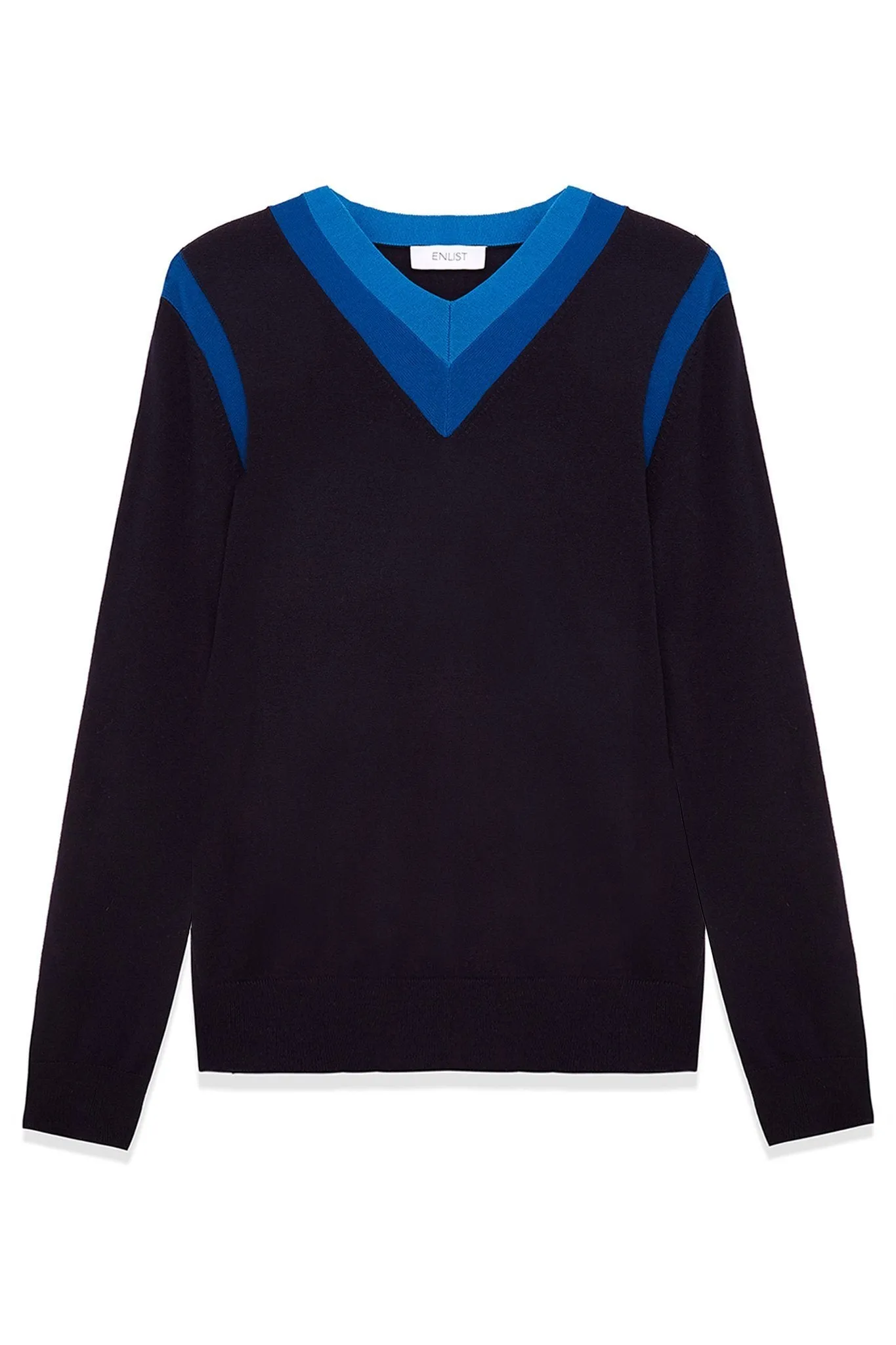 Colour Block Merino Wool Sweater