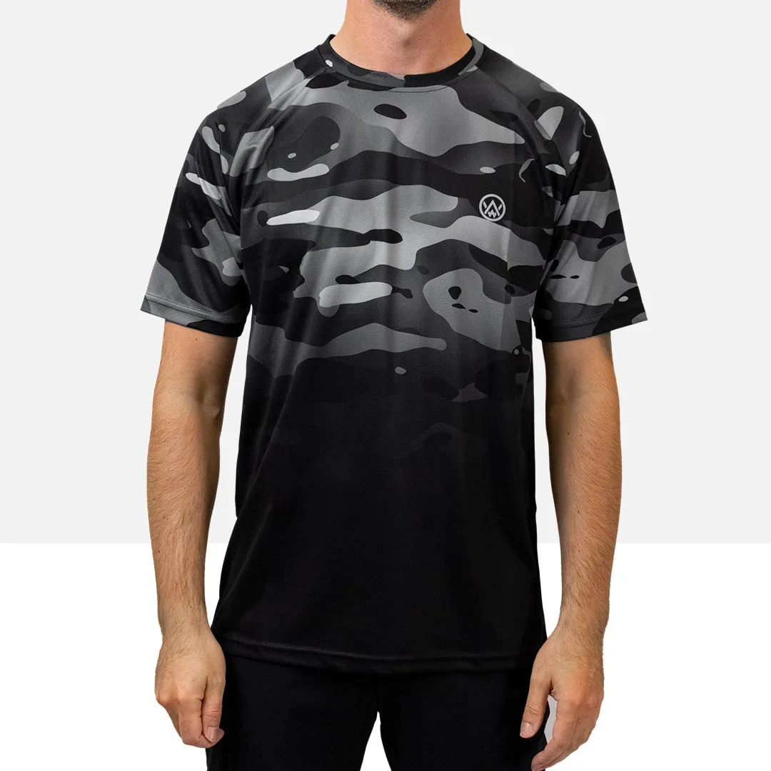 Dark Camo Short Sleeve MTB Jersey