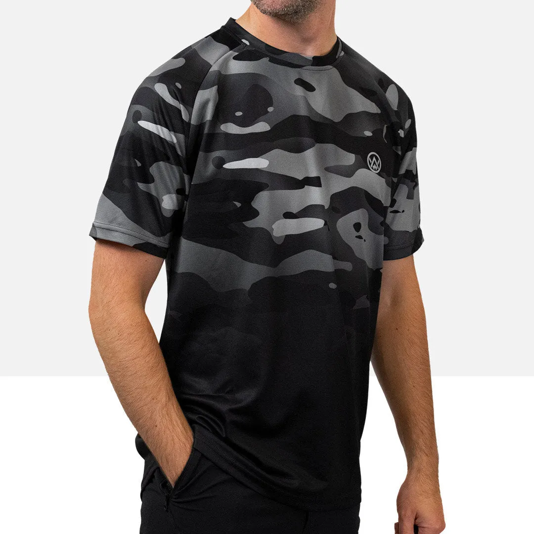 Dark Camo Short Sleeve MTB Jersey