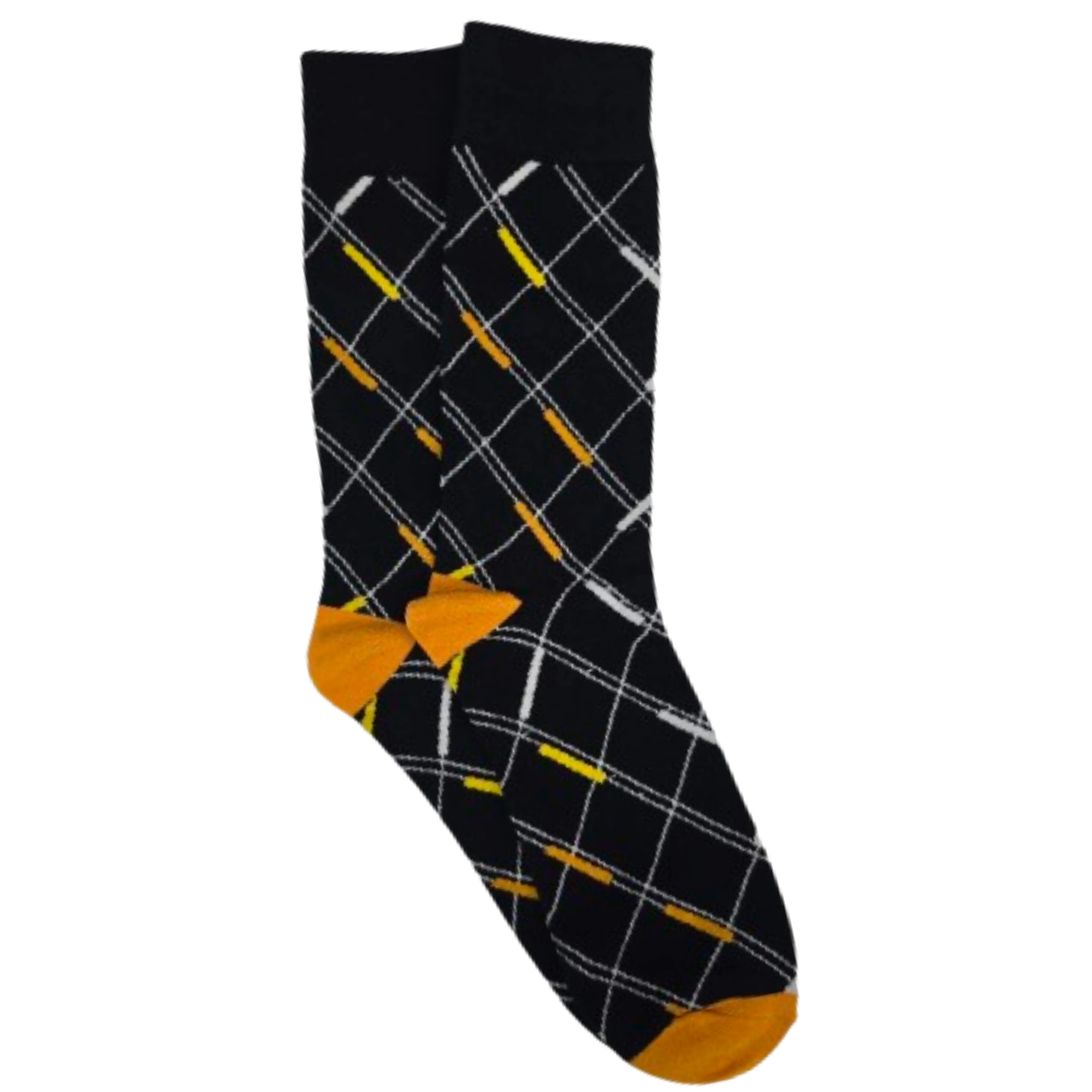 Diagonal Line Grid Socks from the Sock Panda (Adult Large - Men's Shoe Sizes 8-12)