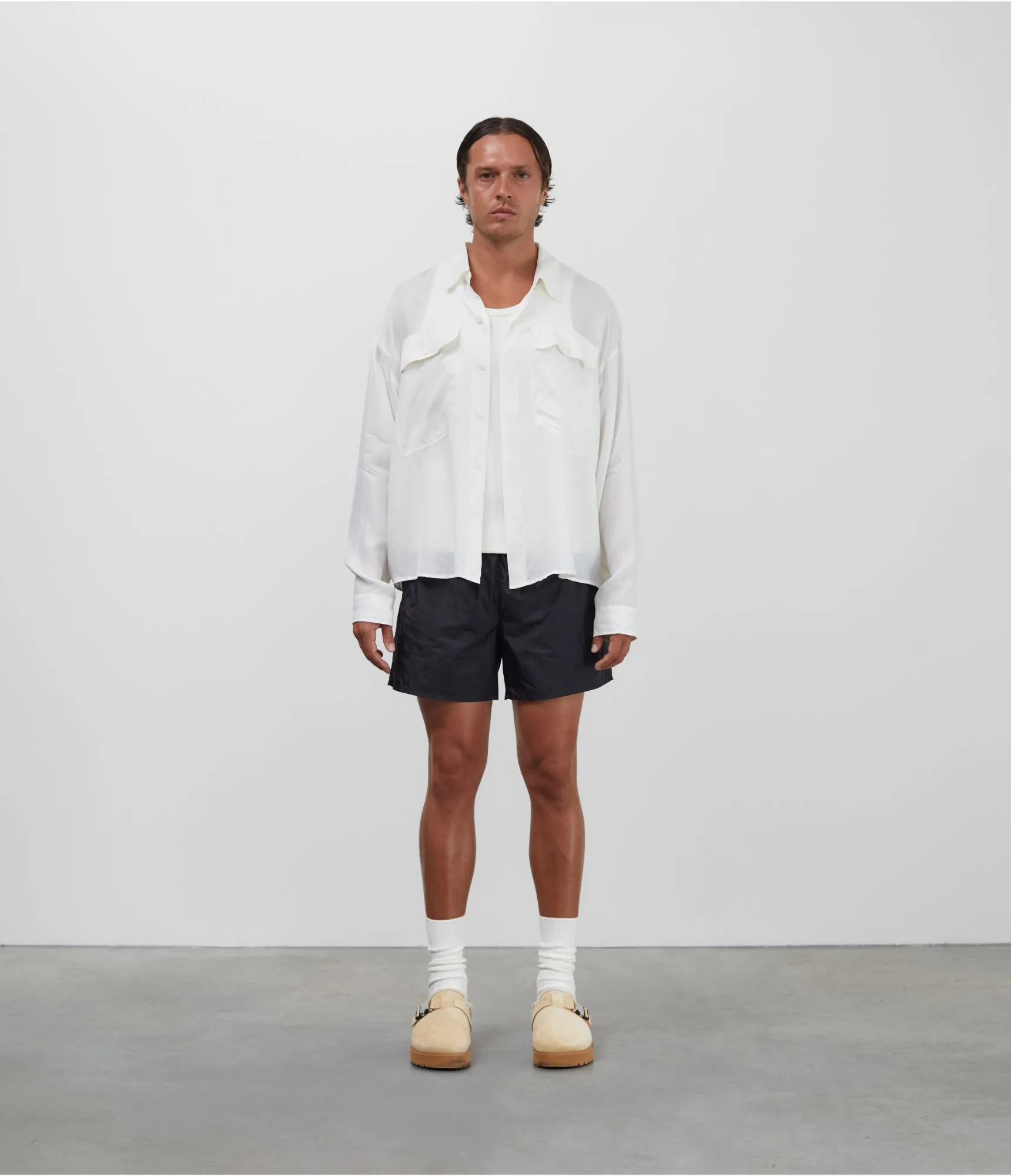 DOUBLE POCKET BOXY SHIRT