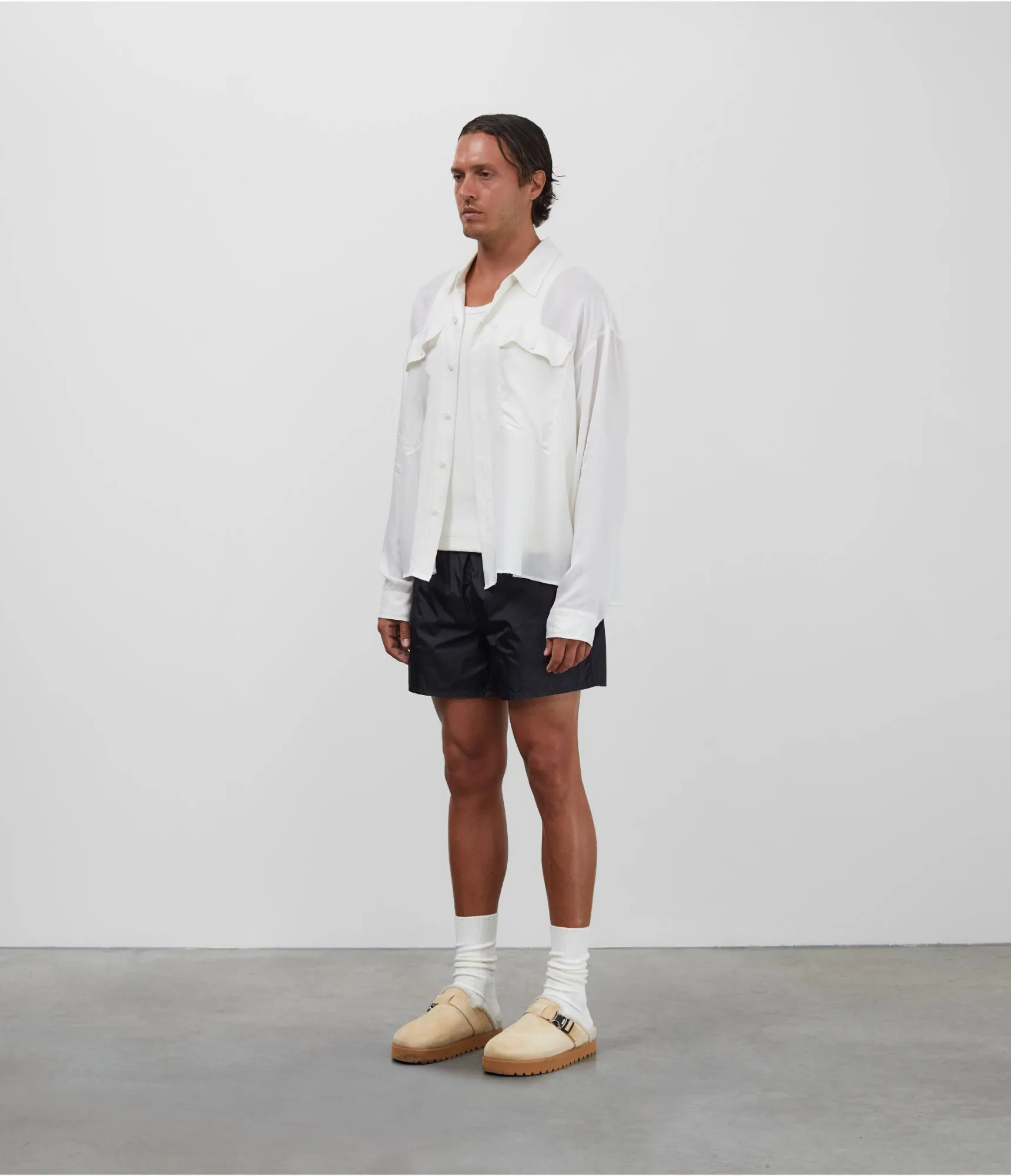 DOUBLE POCKET BOXY SHIRT