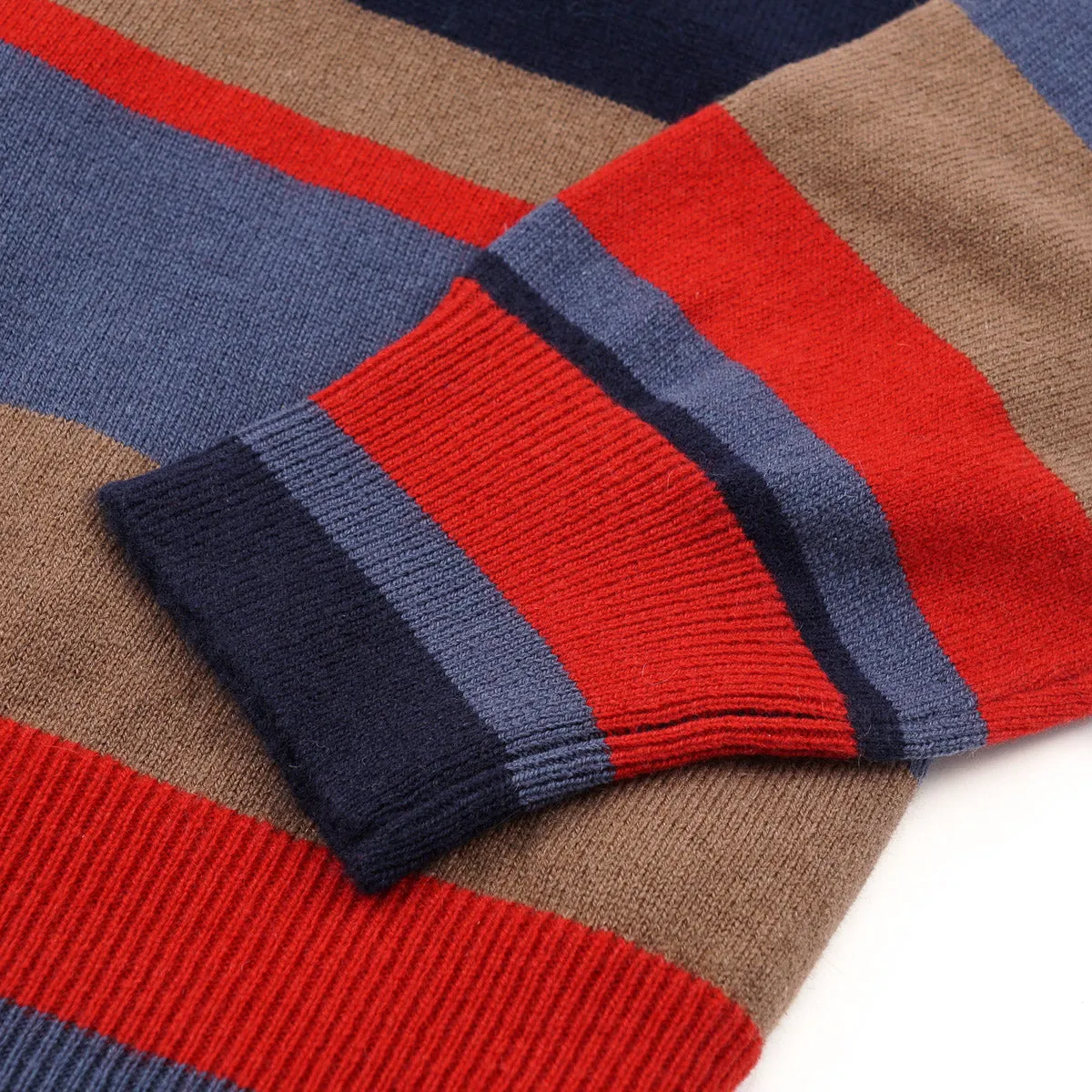 Drumohr Multi-Striped Cashmere Sweater