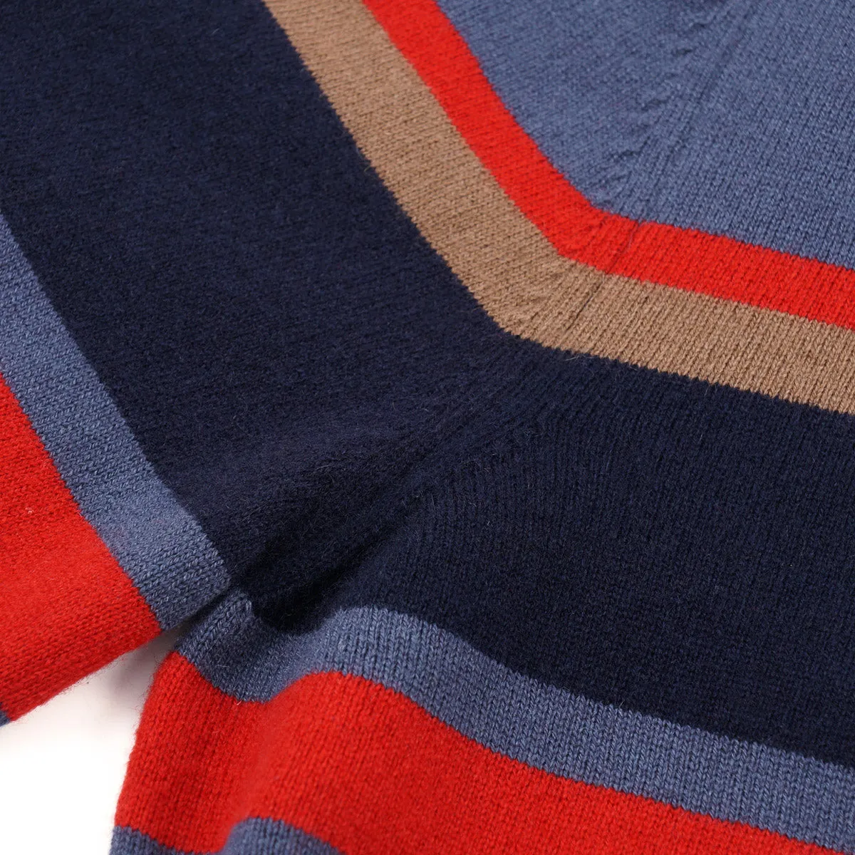 Drumohr Multi-Striped Cashmere Sweater