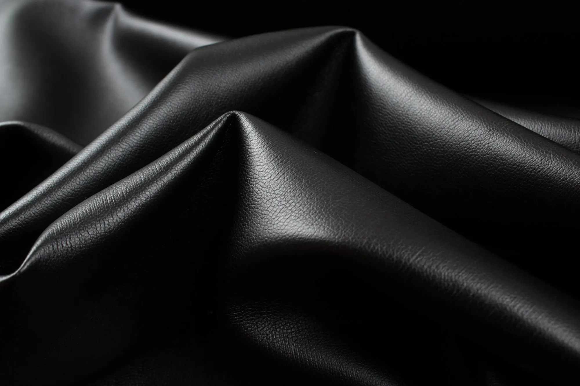 Engraved Faux (Vegan) Leather - Shiny - 17 Colors Available