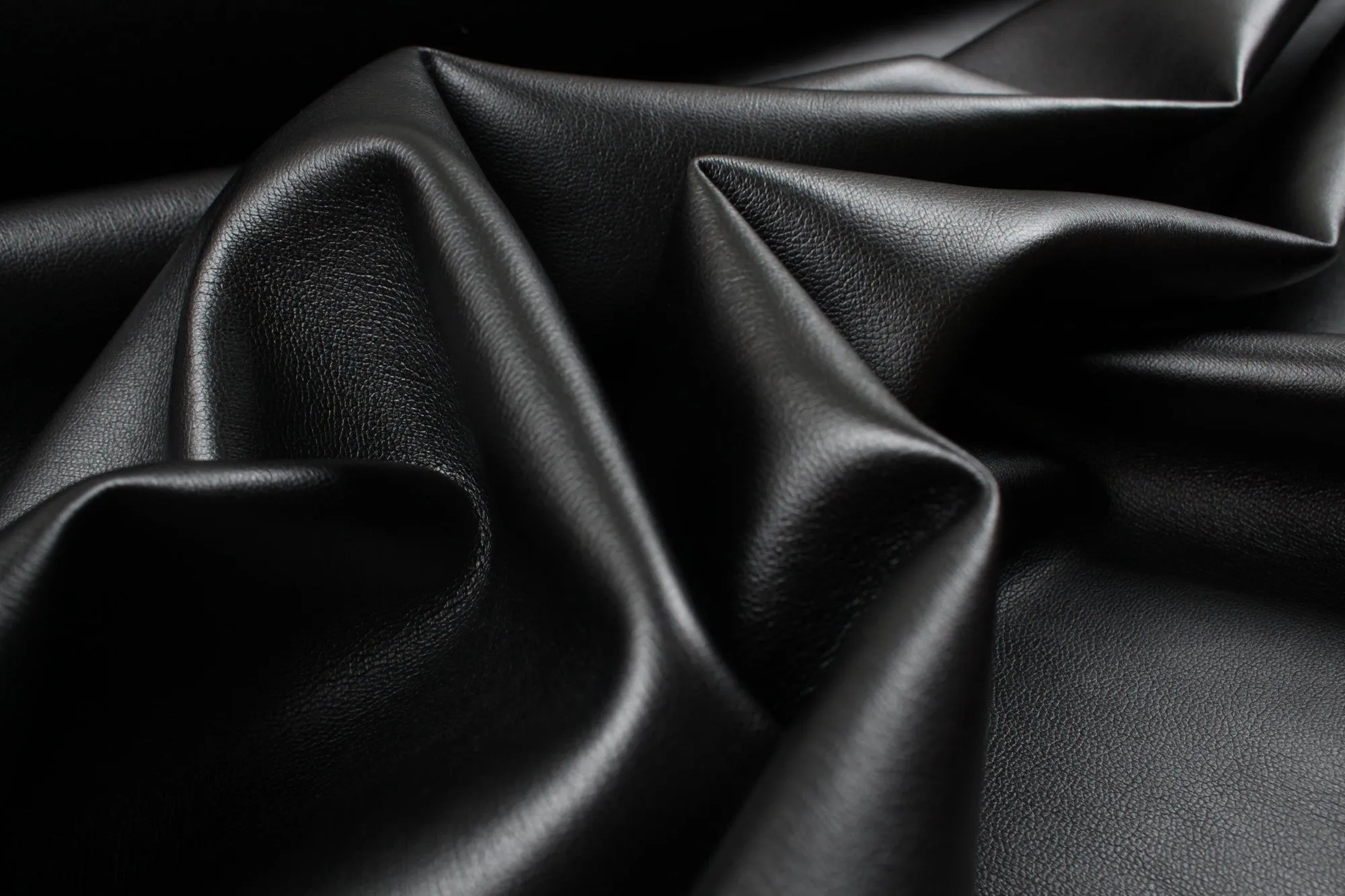 Engraved Faux (Vegan) Leather - Shiny - 17 Colors Available