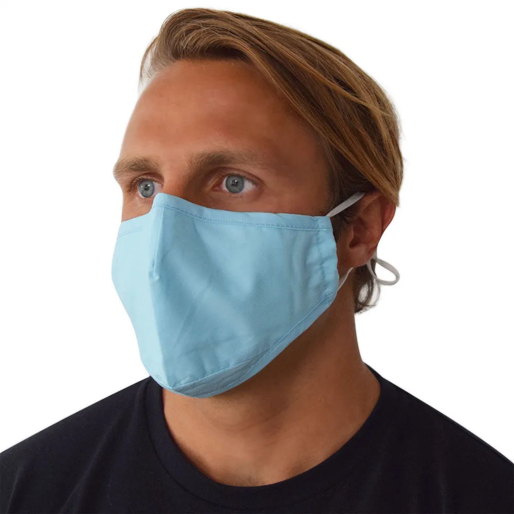 Face Mask Blue Cotton