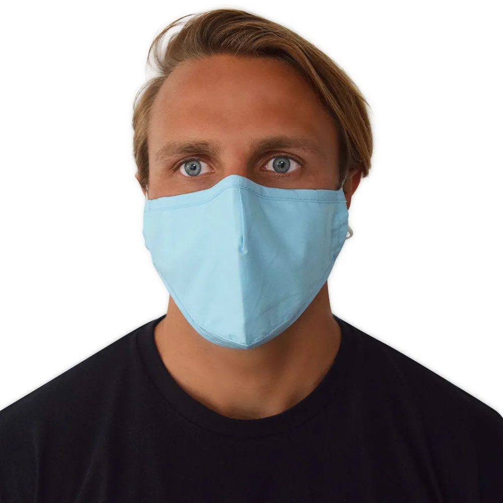 Face Mask Blue Cotton