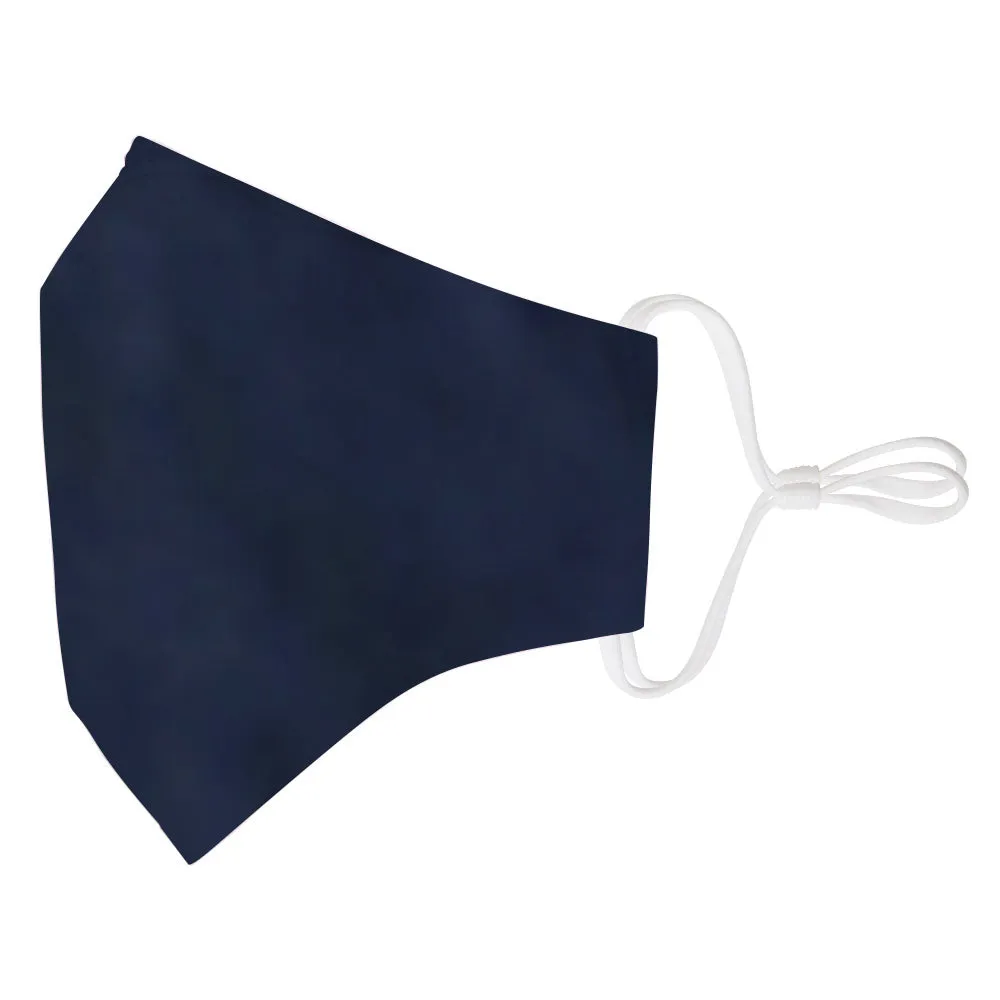 Face Mask Navy Blue Cotton