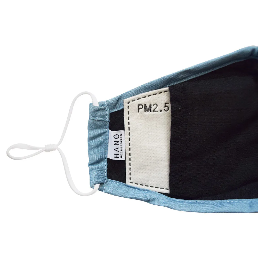 Face Mask Navy Blue Cotton