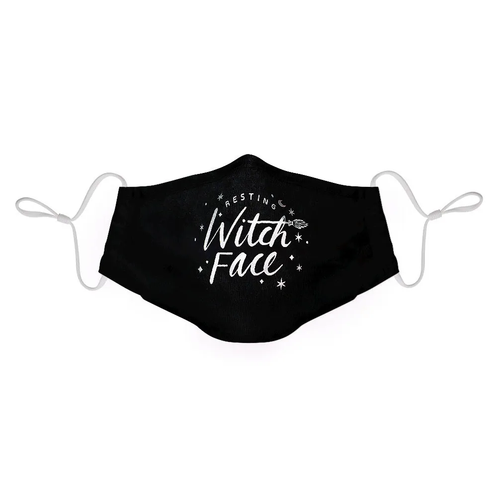 Face Mask Resting Witch Face Black