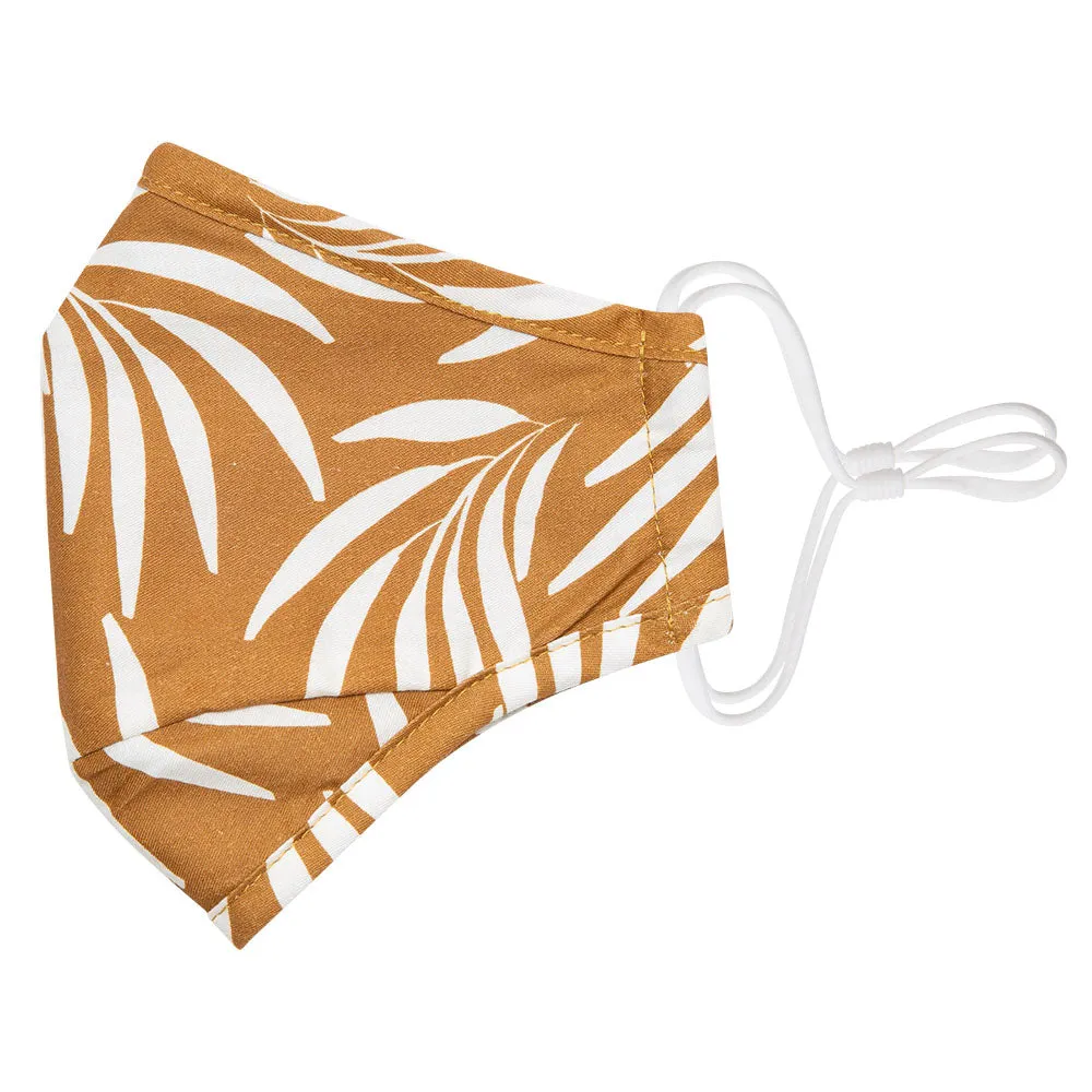 Face Mask Tan Leaf