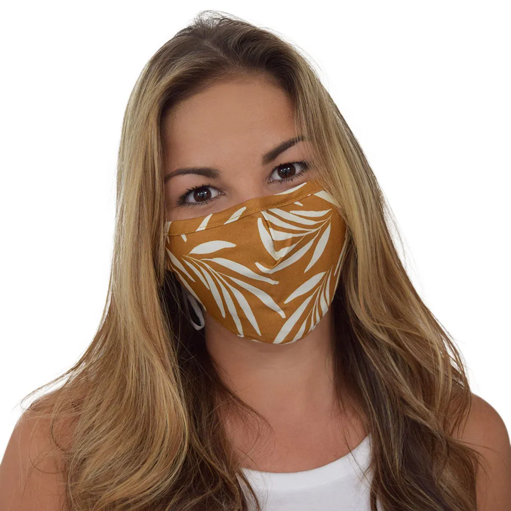 Face Mask Tan Leaf