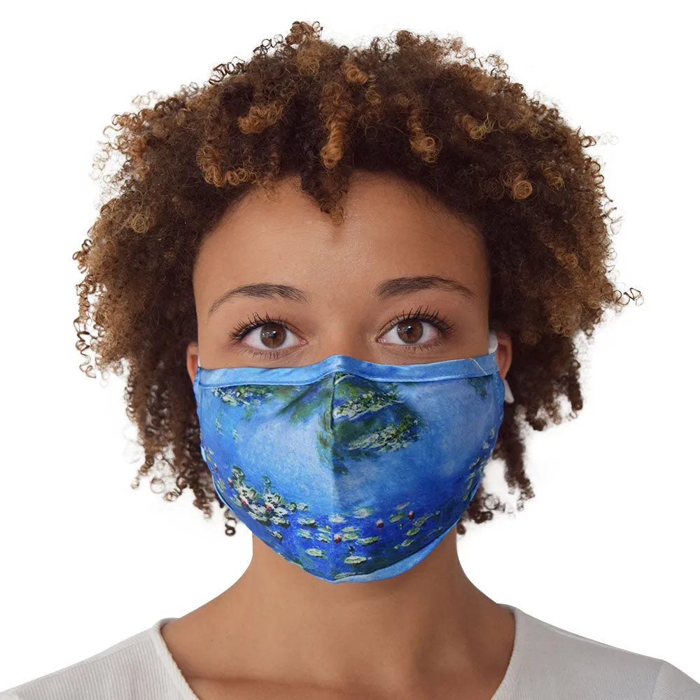 Face Mask Water Lilies Satin