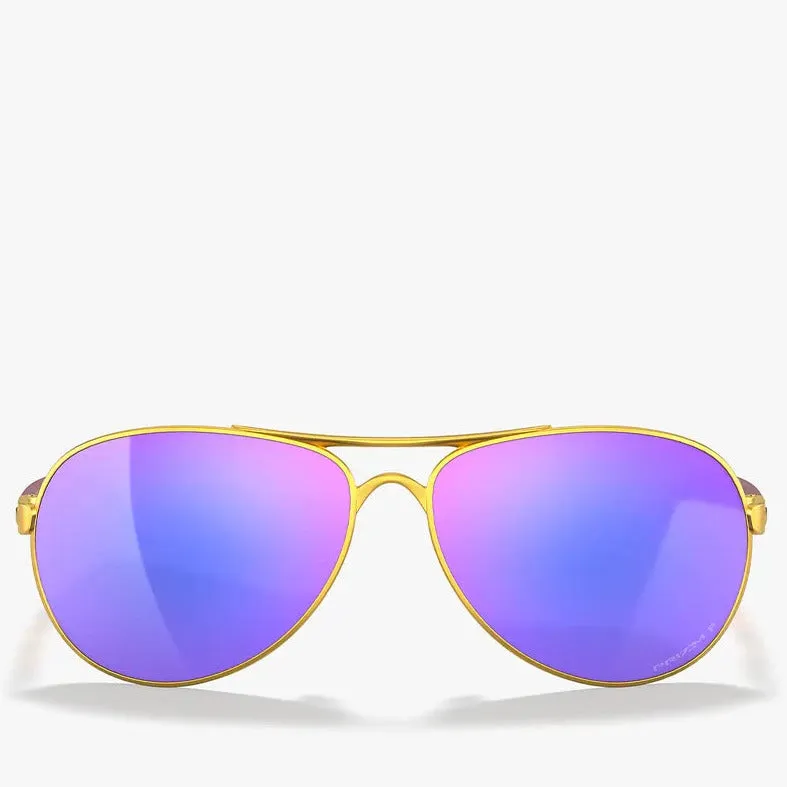 FEEDBACK SATIN GOLD W/ PRIZM VIOLET POLARIZED