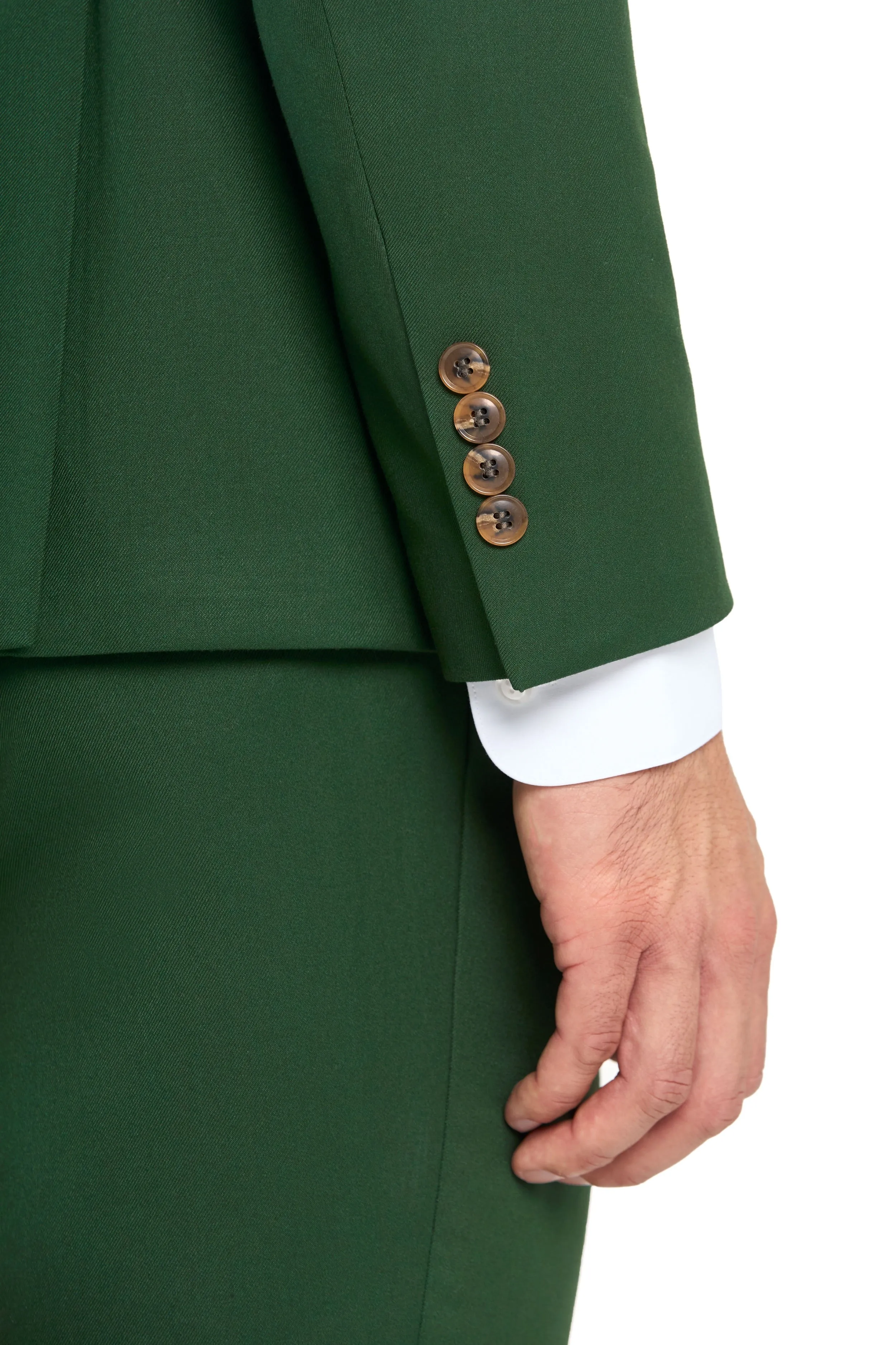 Forest Green 2 Button Suit