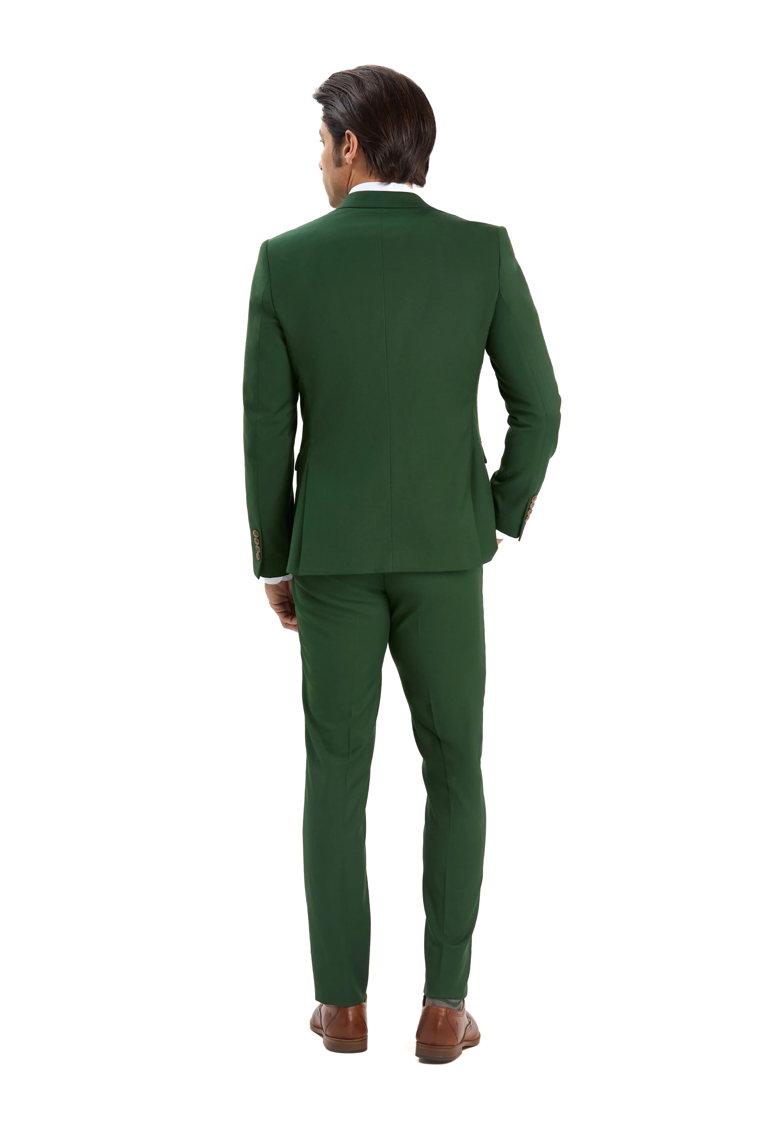 Forest Green 2 Button Suit
