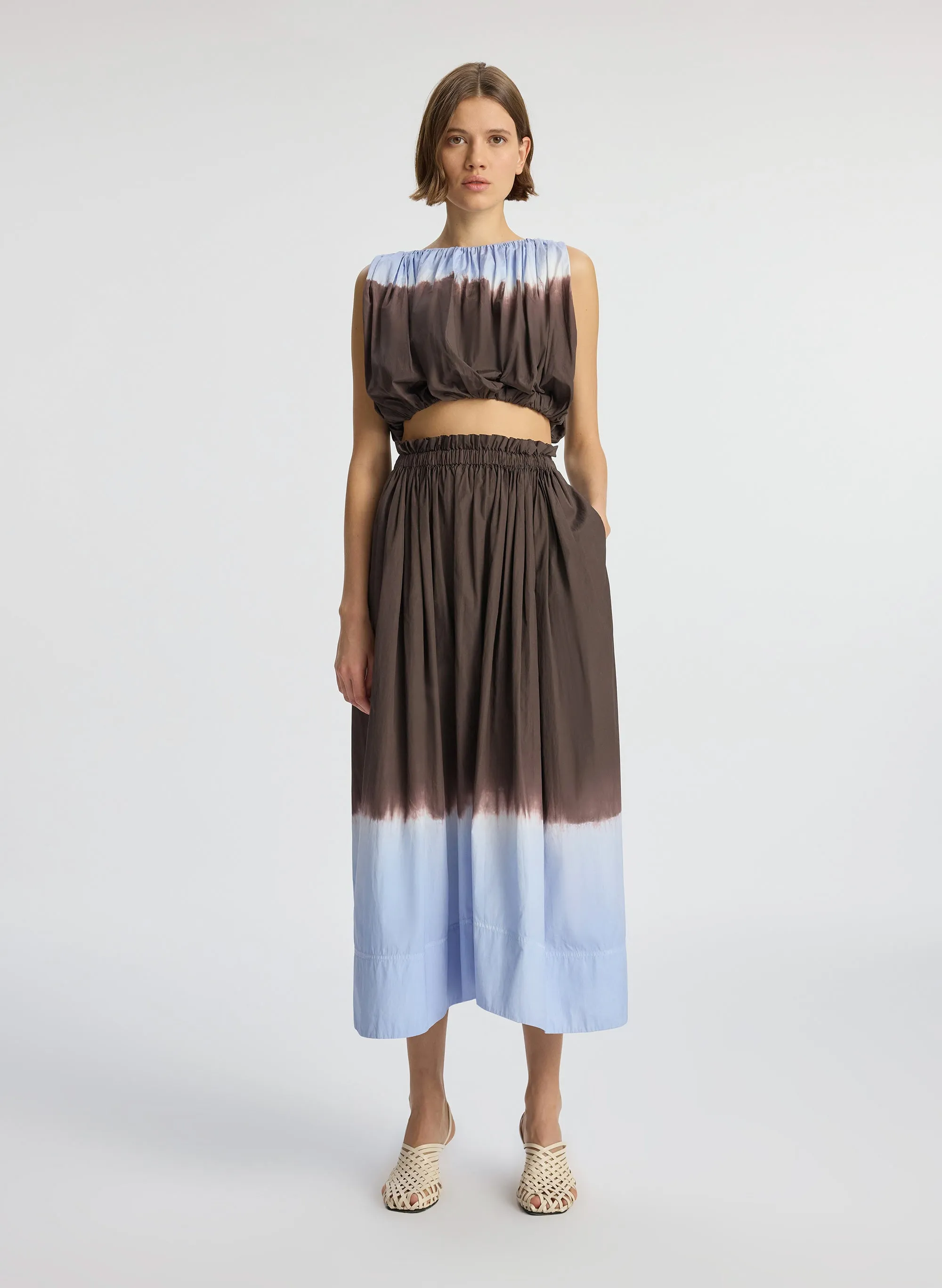 Gina Dip Dye Midi Skirt