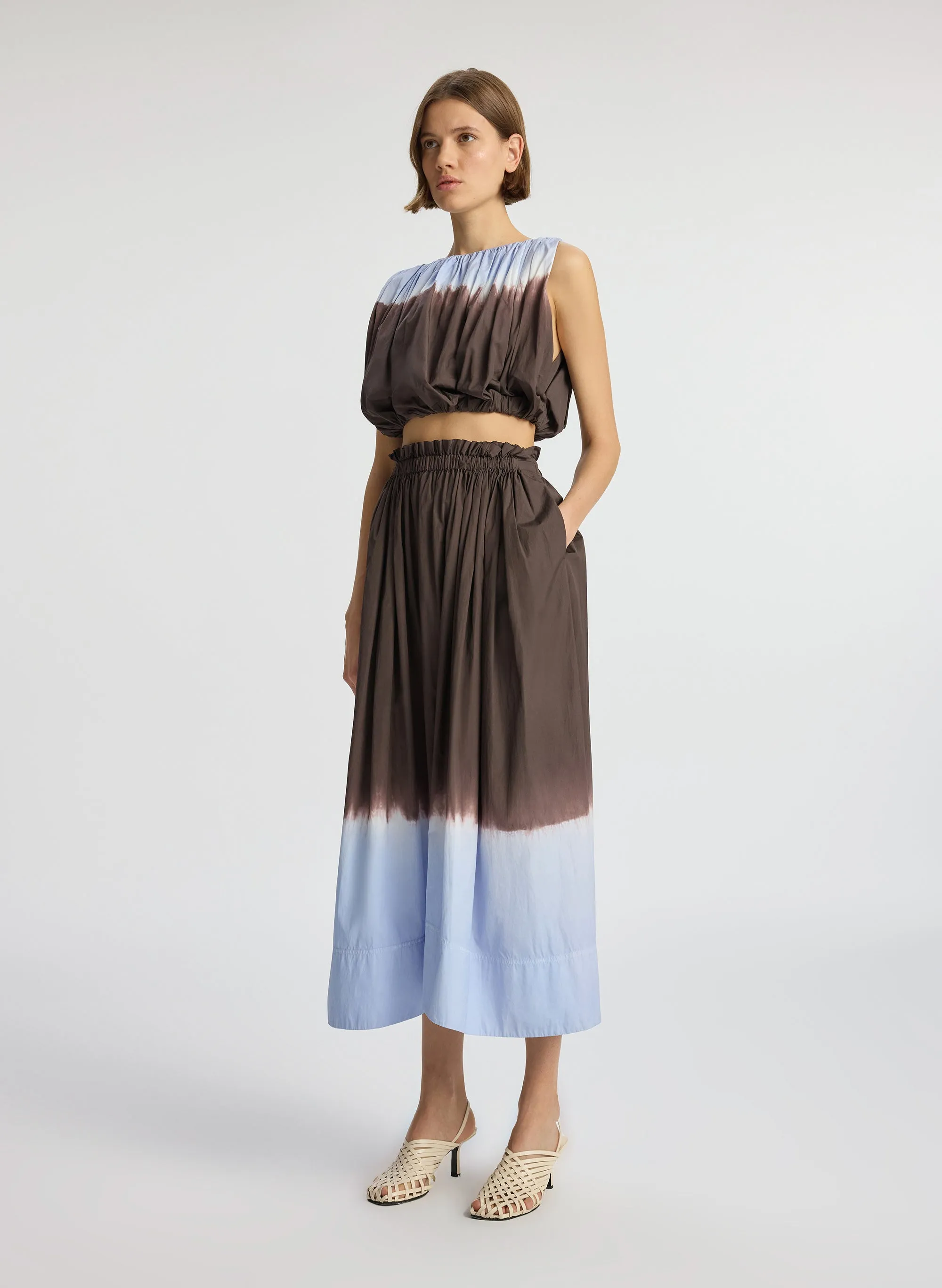 Gina Dip Dye Midi Skirt