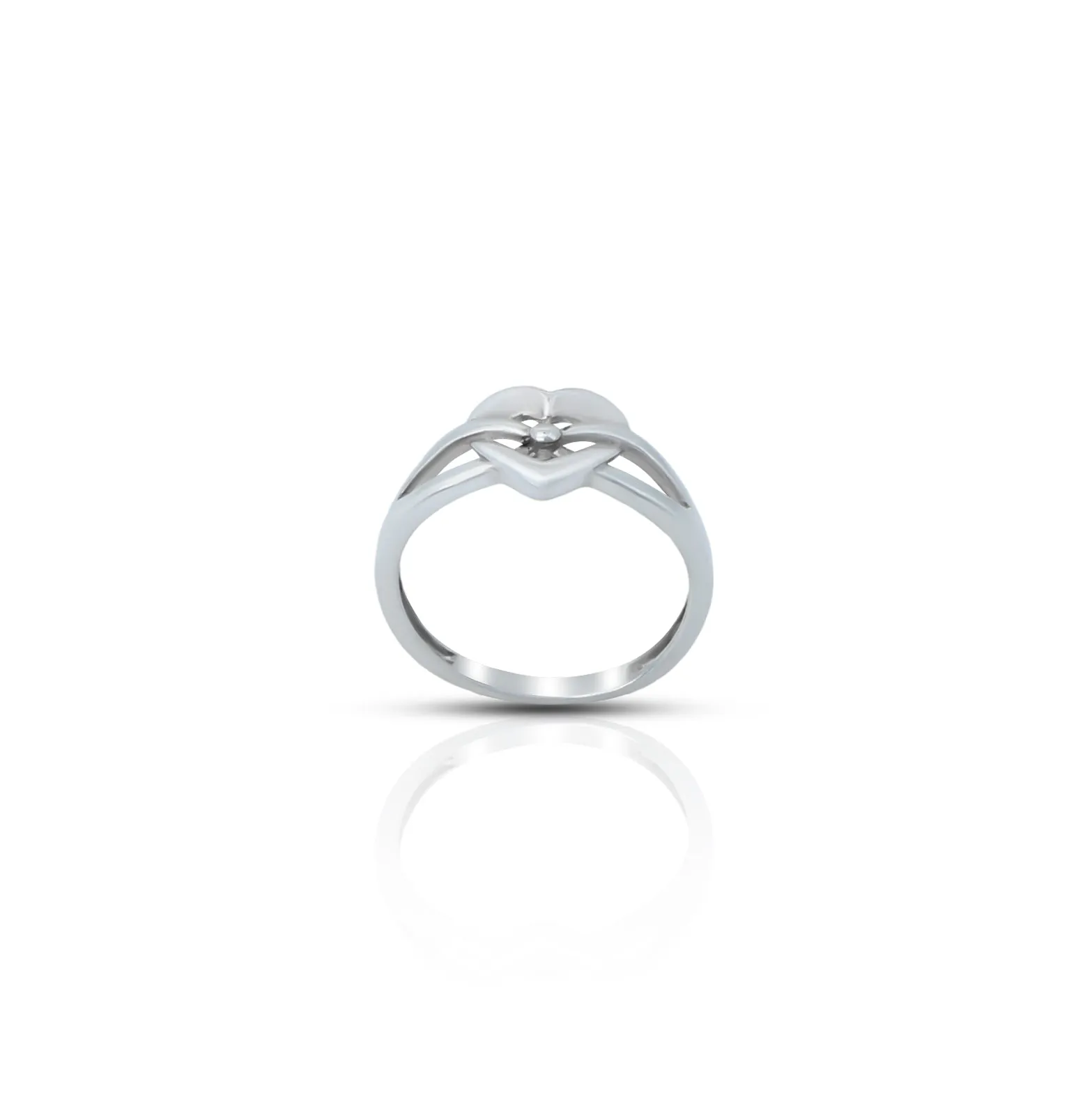 Heart Shape Sterling Silver Ring