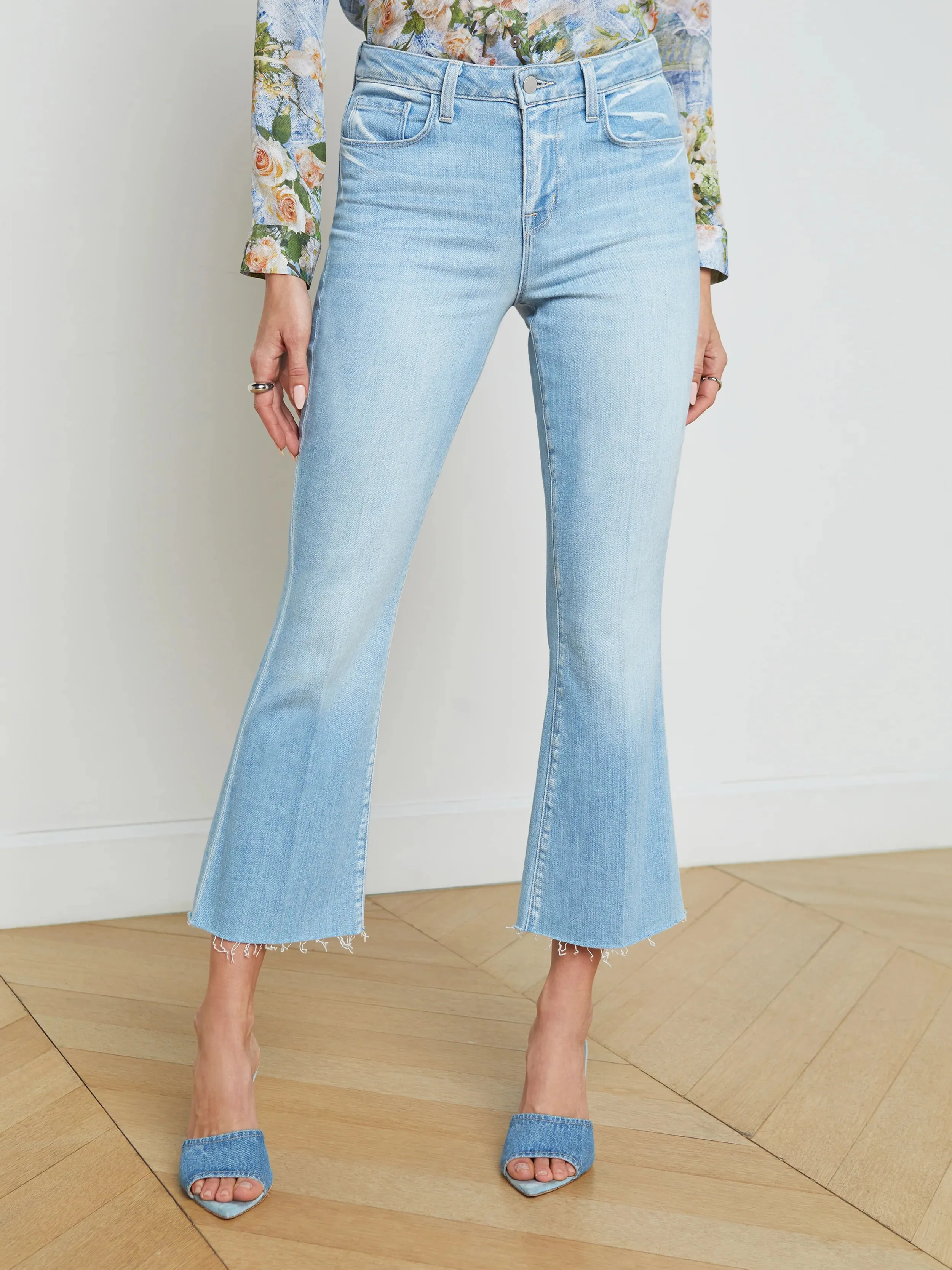 L'AGENCE KENDRA HIGH RISE CROP FLARE